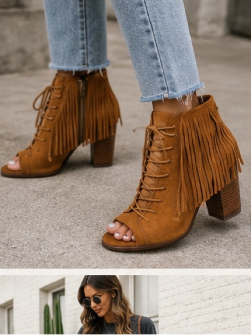 ✨ Trendy boho western-inspired Steve Madden booties!  Size 8.5✨